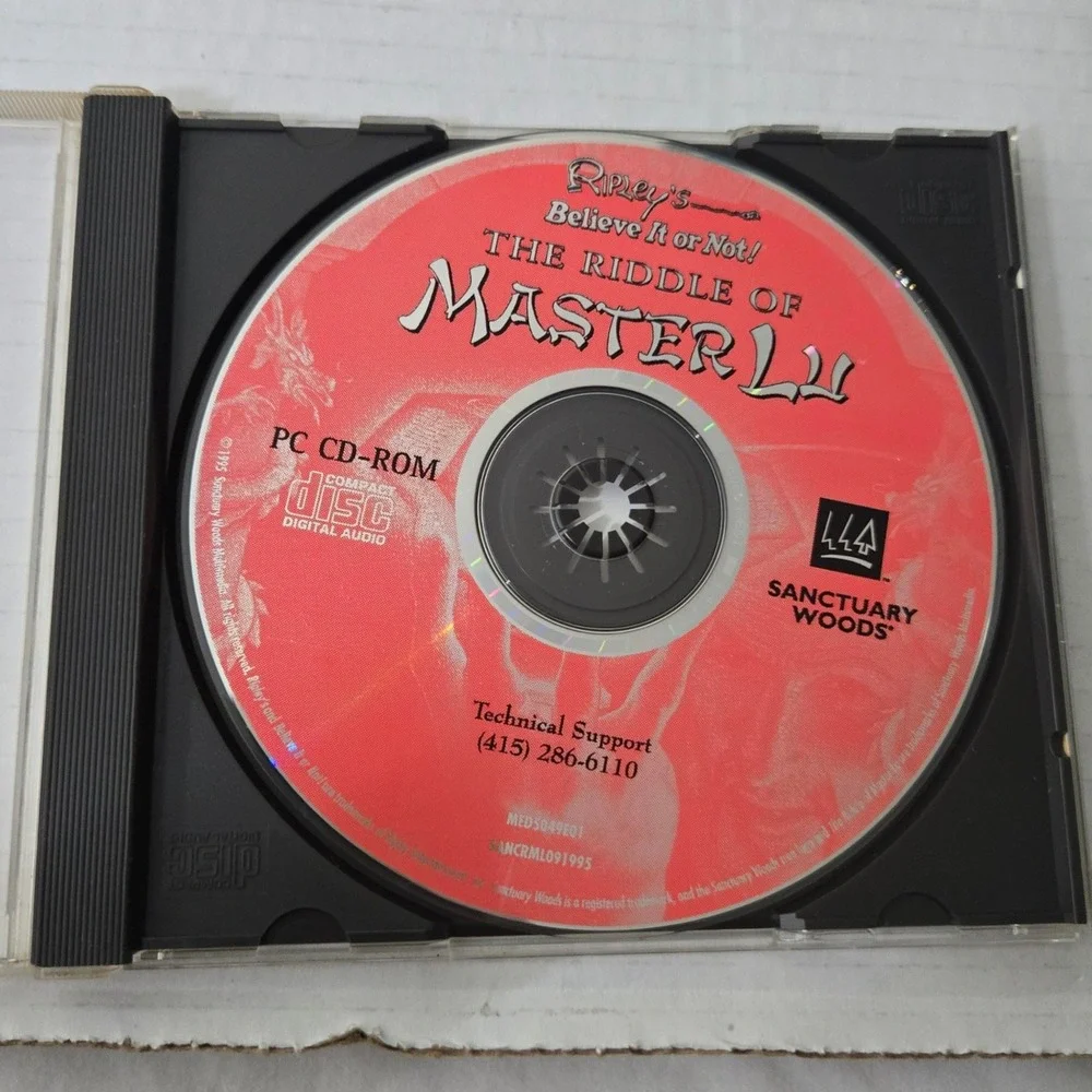 Vintage Ripleys The Riddle of Master Lu PC Game 1995 MS DOS Retro Graphic
